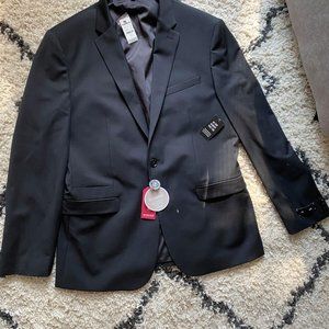 Men's Express size 44L Suit Jacket New Black